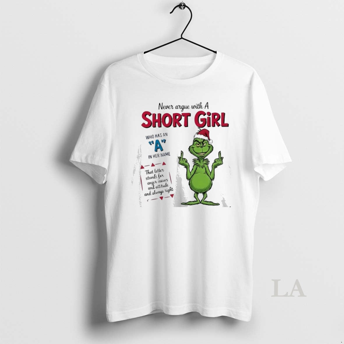 Original Grinch Never Argue With A Short Girl Christmas Shirt Hoodie Sweatshirt | PurePodTees.com