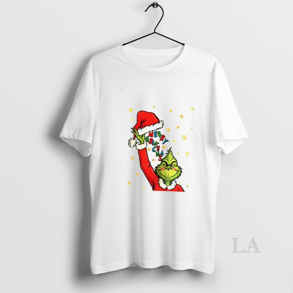 Original Grinch Santa Hat Merry Grinchmas Merry Christmas Shirt Hoodie Sweatshirt | PurePodTees.com