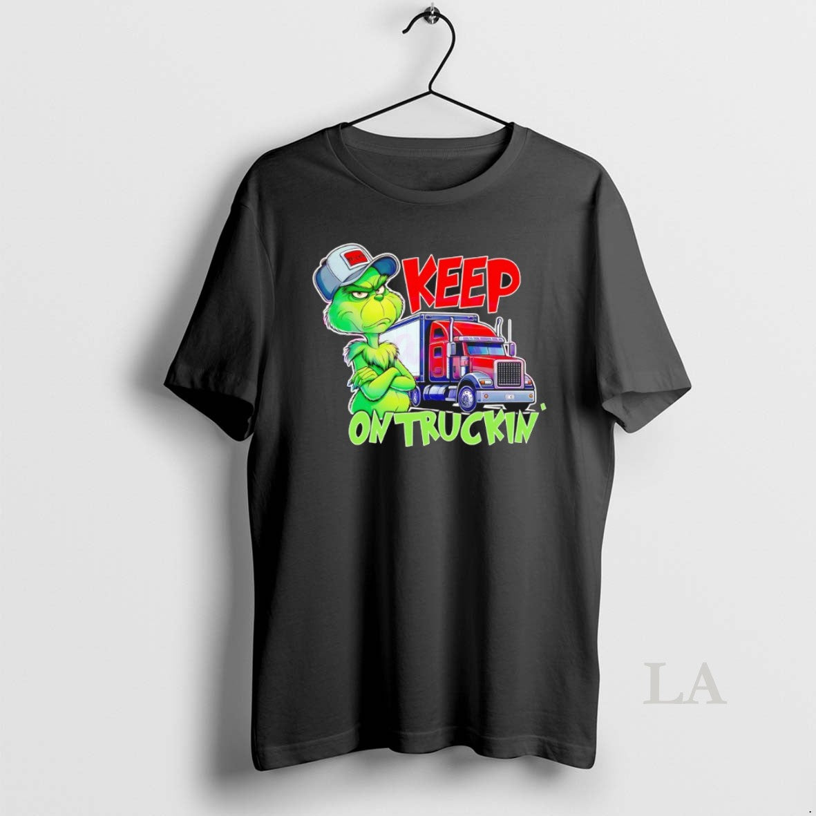Original Grinch Truck Driver Keep On Truckin Christmas Shirt Hoodie Sweatshirt | PurePodTees.com