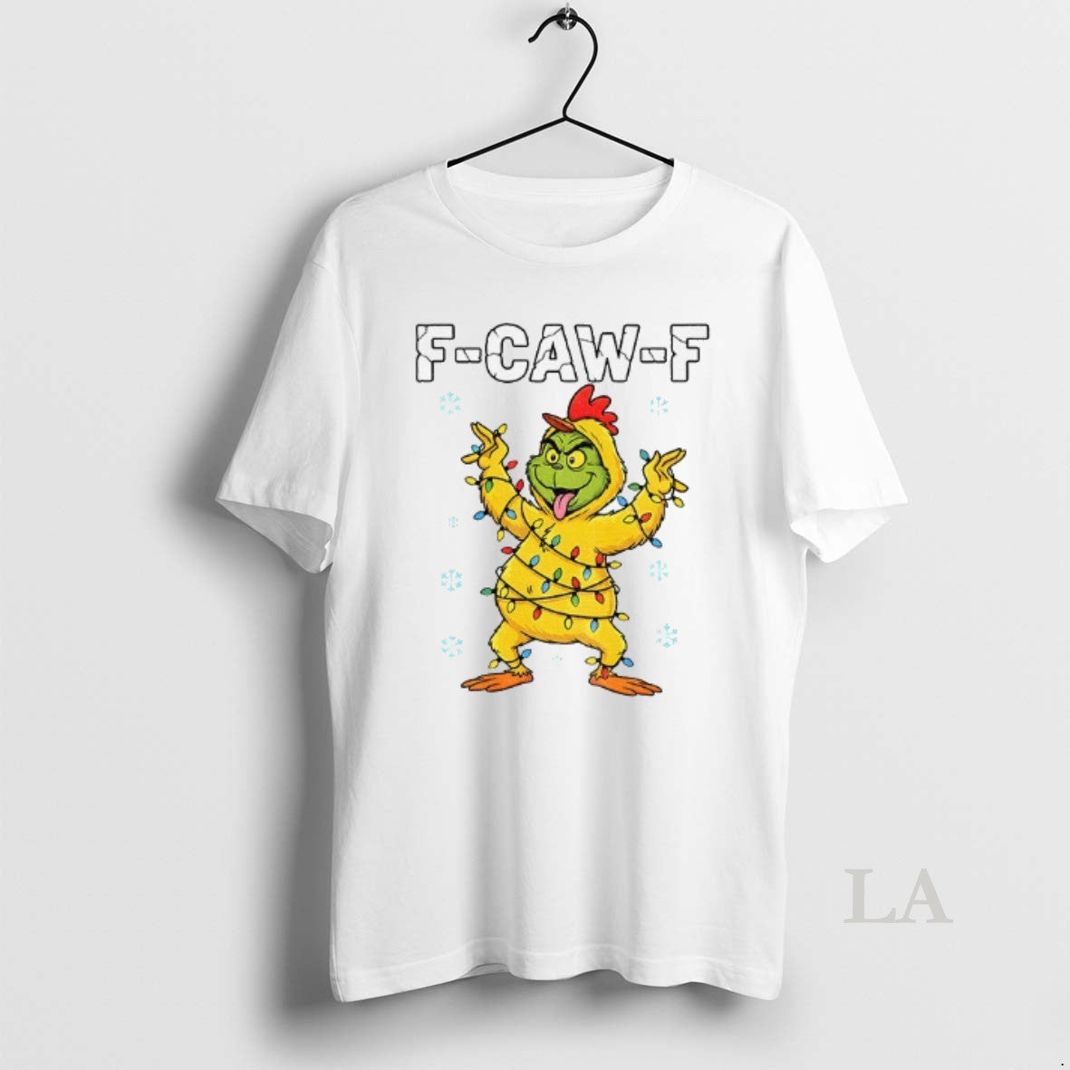 Original Grinch X Chicken F Caw F Snow Christmas 2025 Shirt Hoodie Sweatshirt | PurePodTees.com
