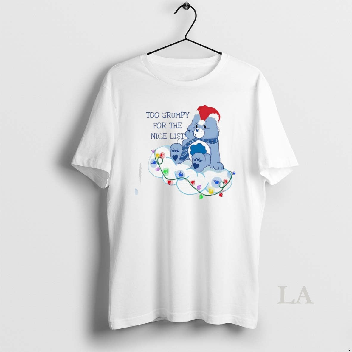 Original Grumpy Bear Too Grumpy For The Nice List Christmas Lights Shirt Hoodie Sweatshirt | PurePodTees.com