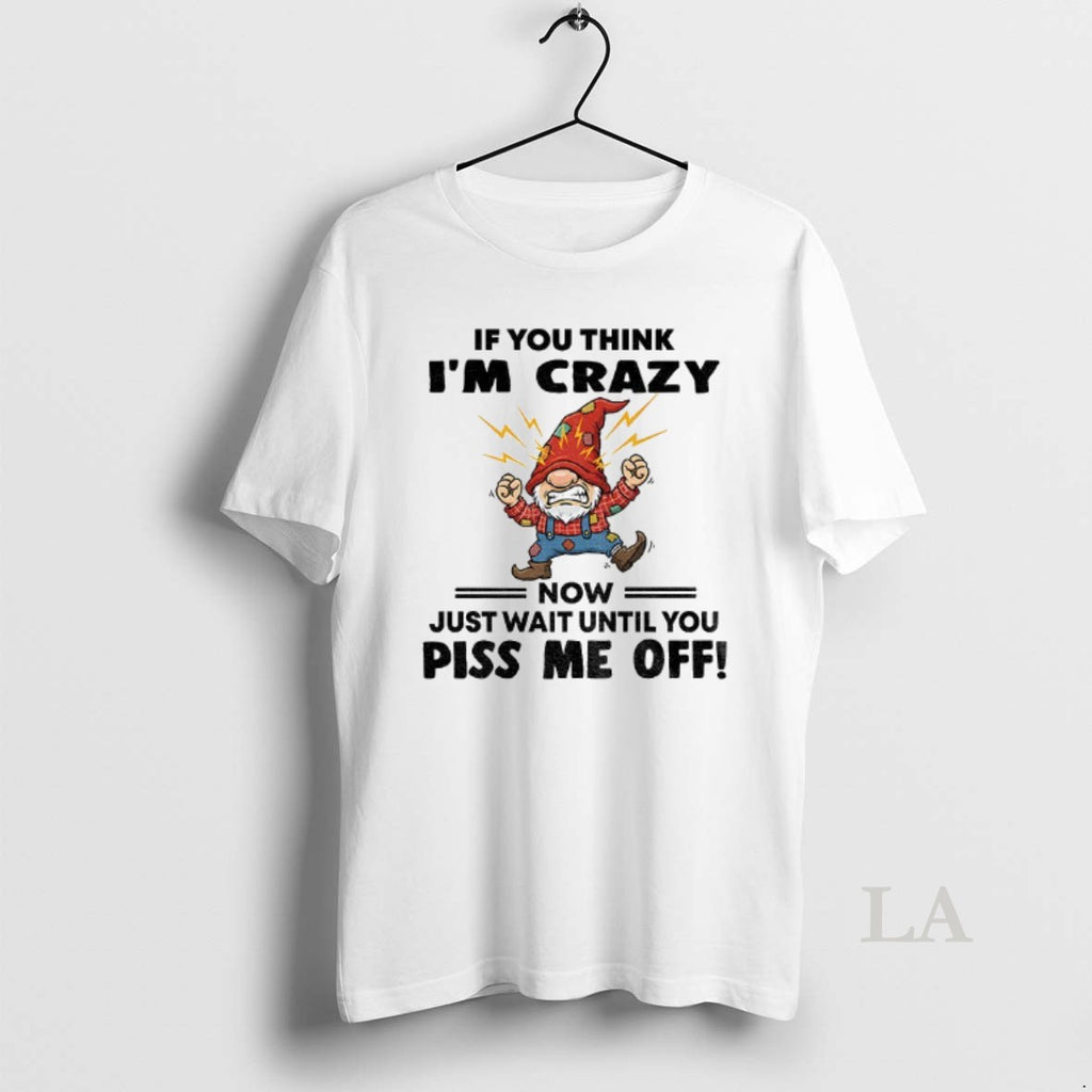 Original Grumpy Gnome If You Think Im Crazy Now Just Wait Until You Piss Me Shirt Hoodie Sweatshirt | PurePodTees.com