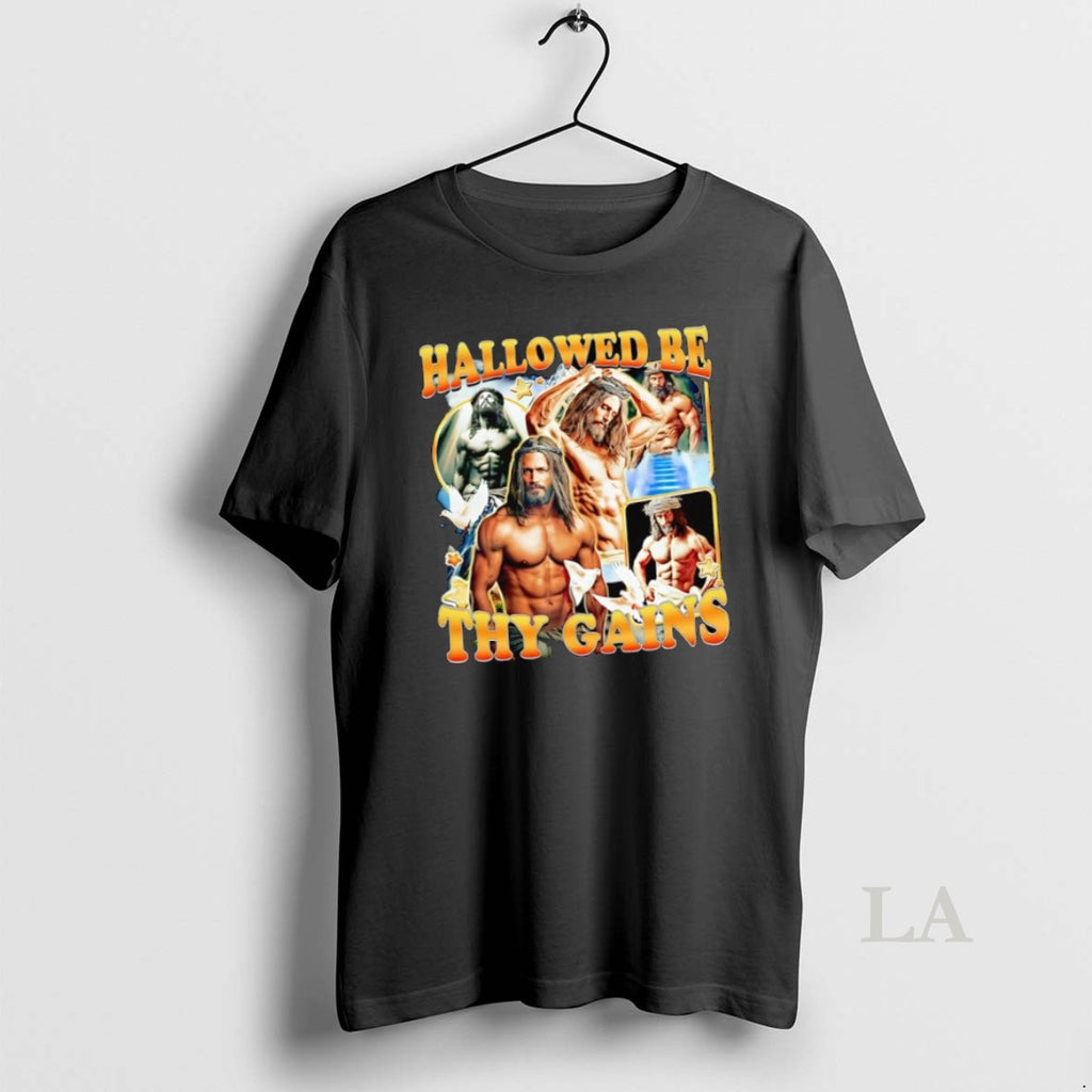 Original Hallowed Be Thy Gains Graphic Shirt Hoodie Sweatshirt | PurePodTees.com