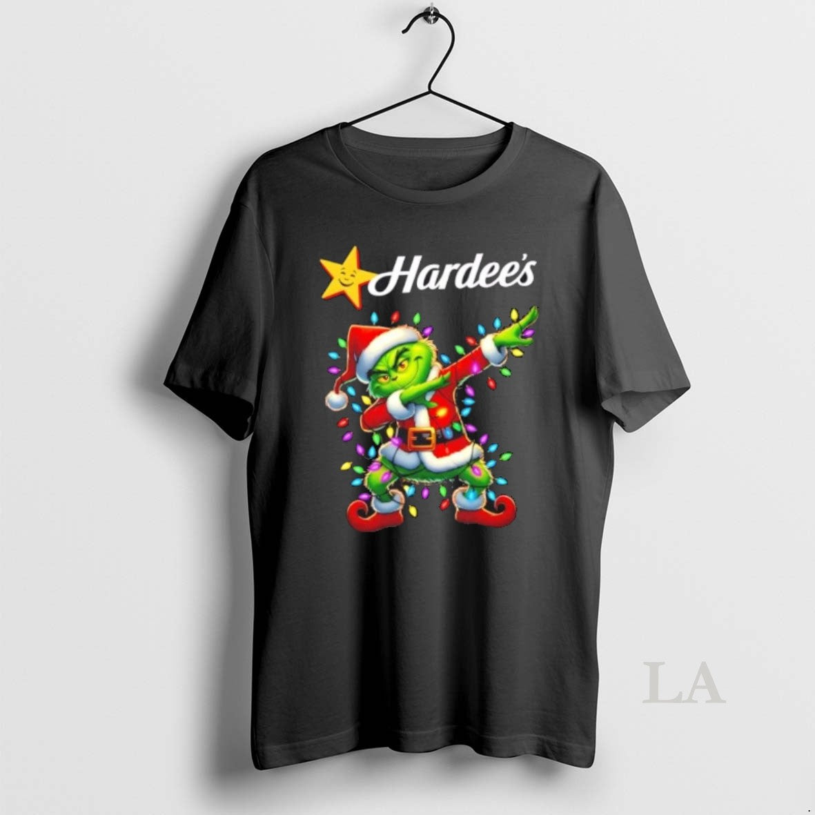 Original Hardees X Grinch Dabbing Merry Christmas Shirt Hoodie Sweatshirt | PurePodTees.com