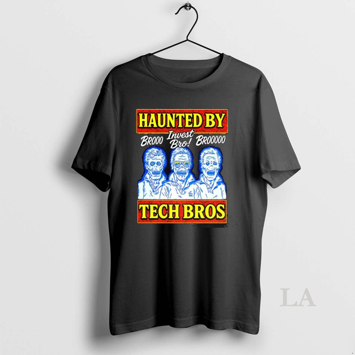 Original Haunted By Tech Bros Zombie Bro Invest Bro Shirt Hoodie Sweatshirt | PurePodTees.com