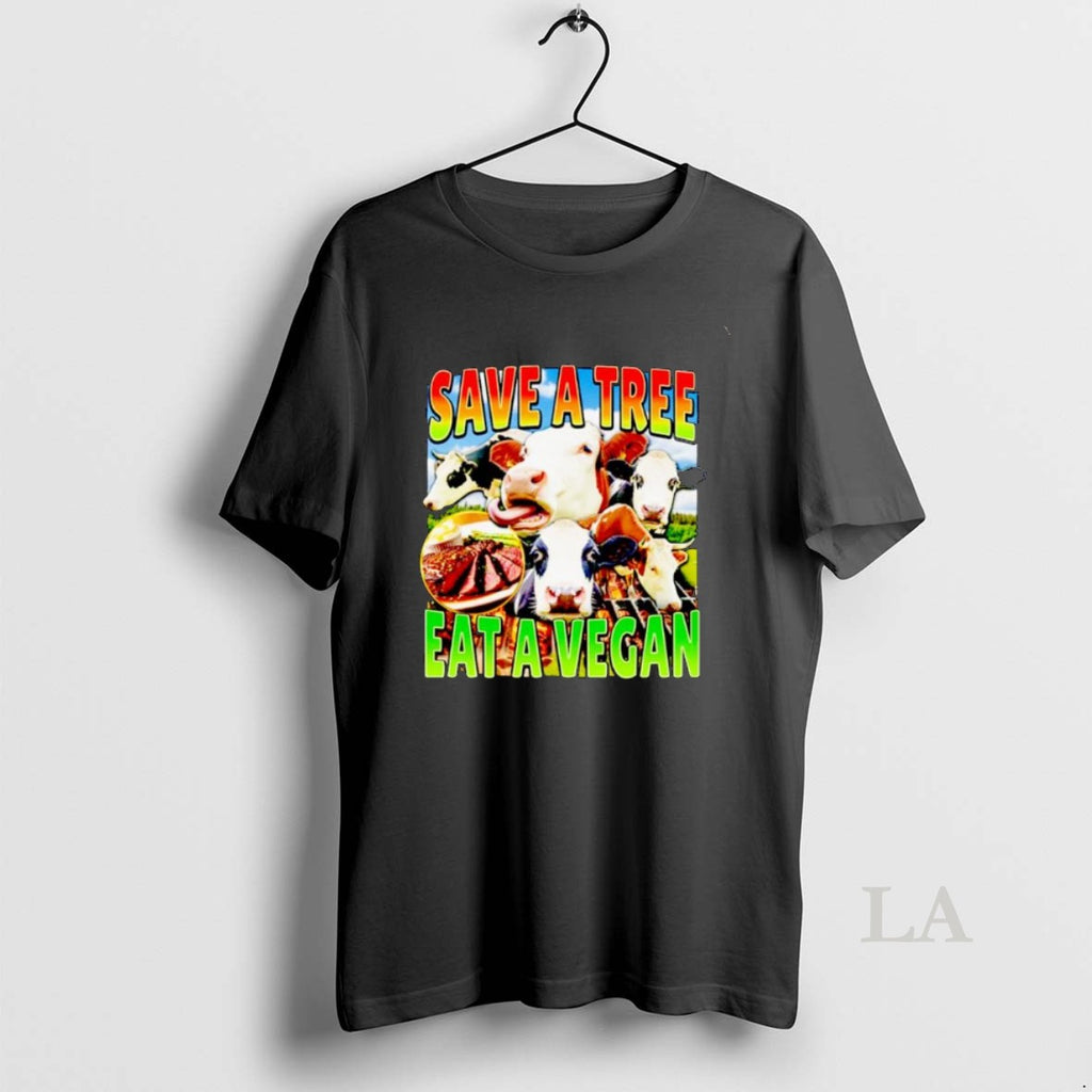 Original Heifer Save A Tree Eat A Vegan Ornaments