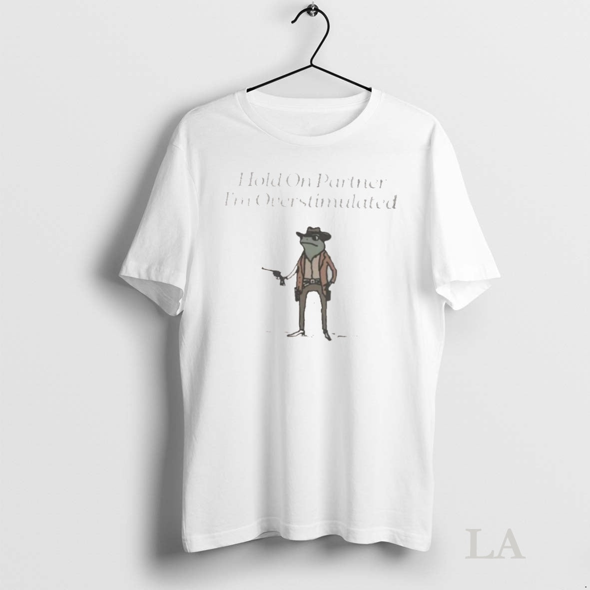 Original Hold On Im Overstimulated Frog Shirt Hoodie Sweatshirt | PurePodTees.com