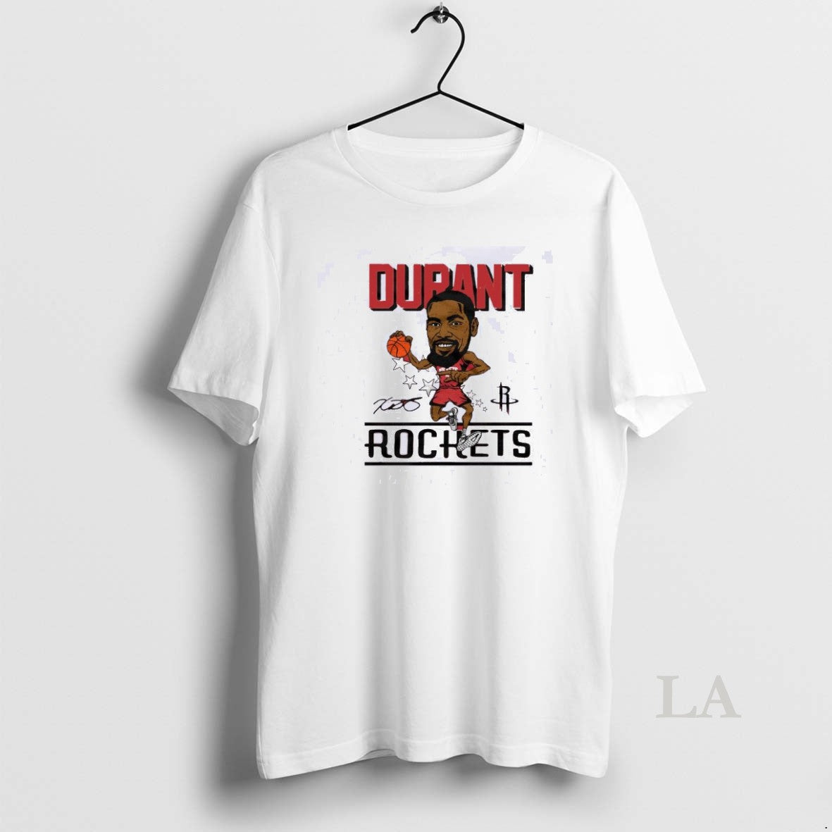 Original Houston Rockets Kevin Durant Caricature Signature Shirt Hoodie Sweatshirt | PurePodTees.com