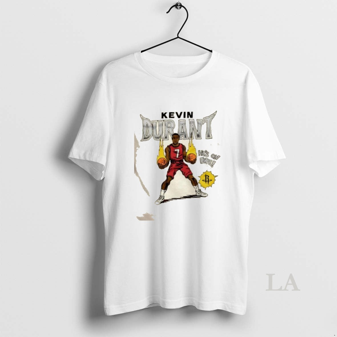 Original Houston Rockets Kevin Durant Hes On Fire Comic Book Shirt Hoodie Sweatshirt | PurePodTees.com