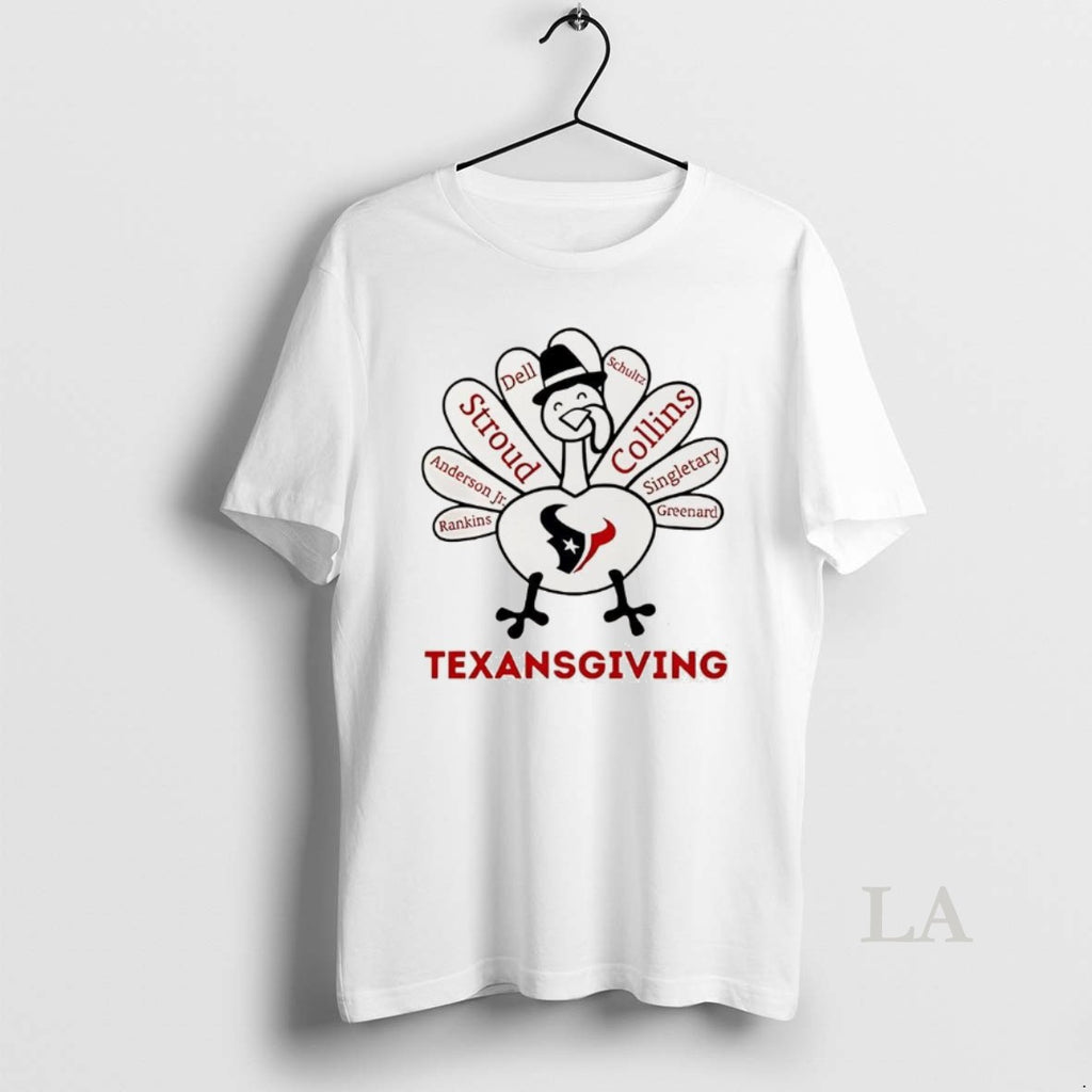 Original Houston Texans Turkey Texansgiving Thanksgiving With Heroes Shirt Hoodie Sweatshirt | PurePodTees.com