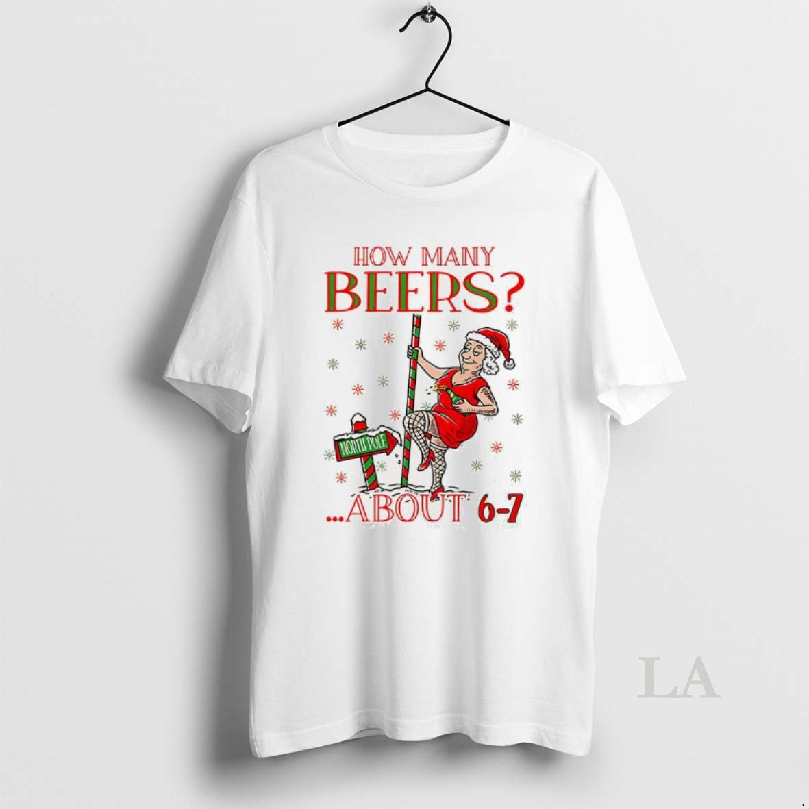 Original How Many Beers About 6 7 Mrs Clause Christmas Shirt Hoodie Sweatshirt | PurePodTees.com