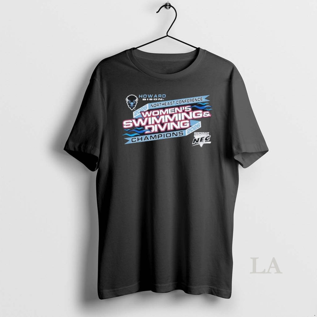 Original Howard University Womens Swimming And Diving 2026 Nec Champions