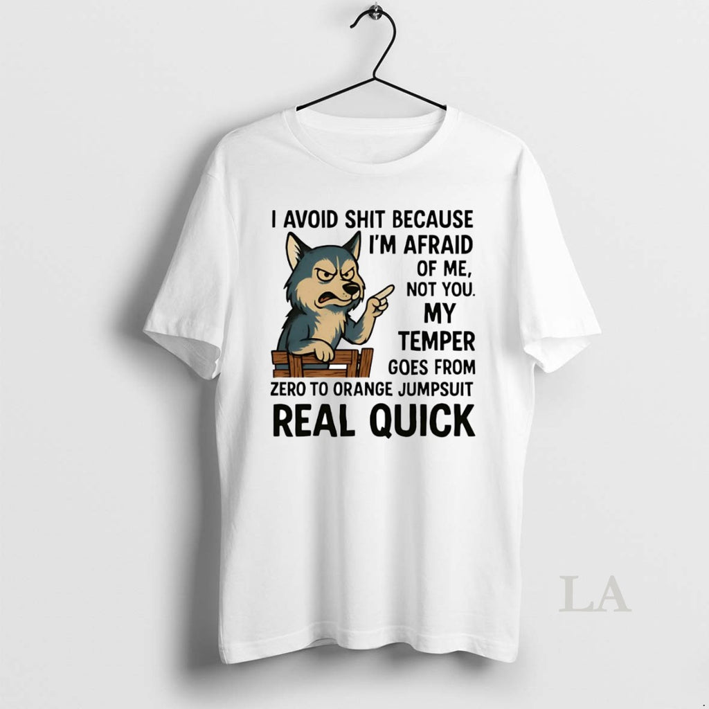 Original Husky I Avoid Shit Because Im Afraid Of Me Not You My Temper Real Shirt Hoodie Sweatshirt | PurePodTees.com