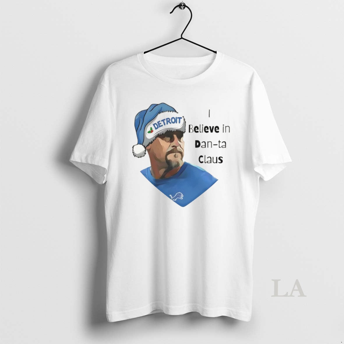 Original I Believe In Dan Ta Claus Dan Campbell Detroit Lions Football Christmas 2025 Shirt Hoodie Sweatshirt