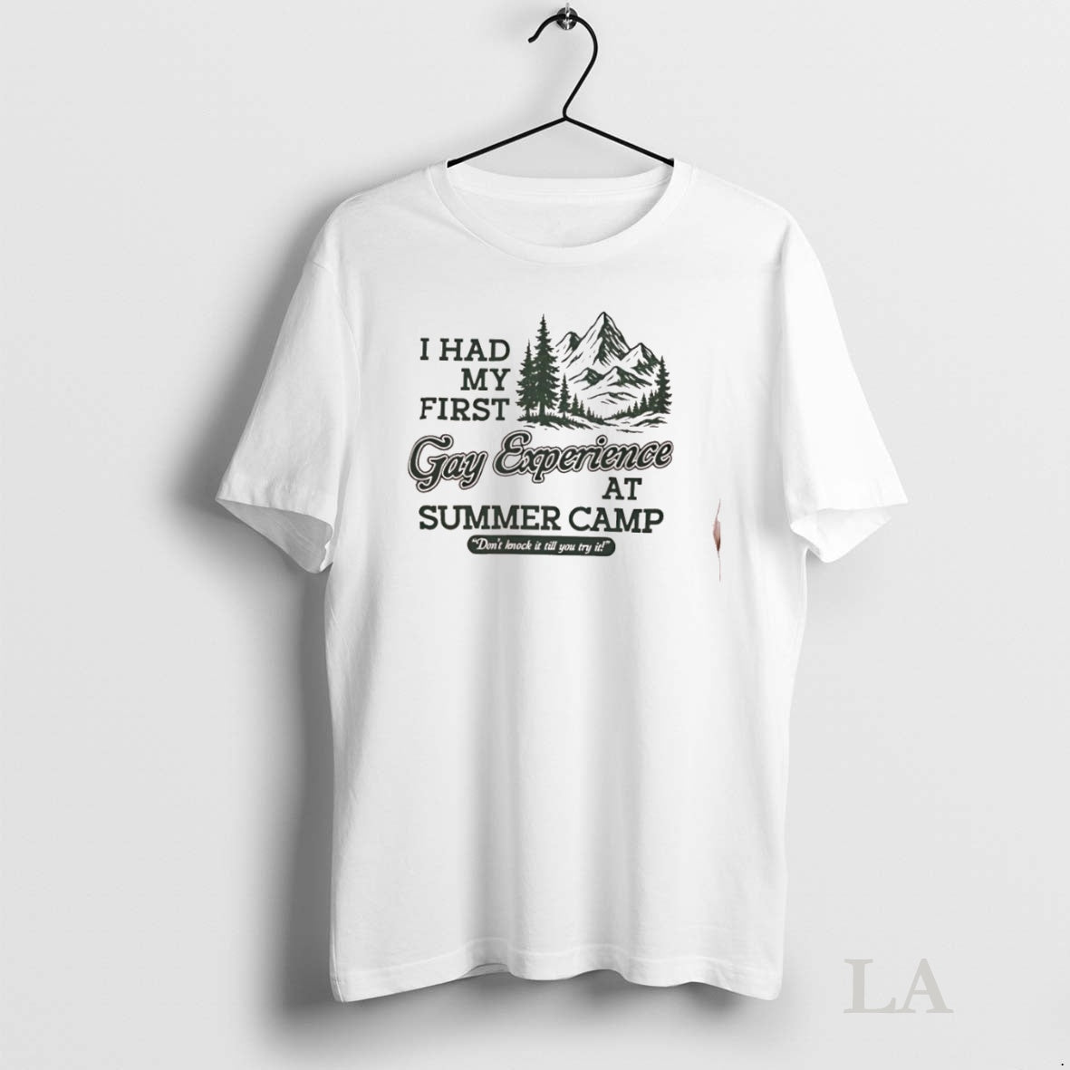 Original I Had My First Gay Experience At Summer Camp Dont Knock It Till You Shirt Hoodie Sweatshirt | PurePodTees.com