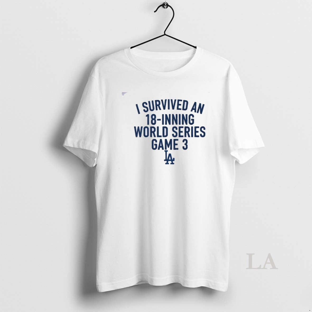 Original I Survived An 18 Inning World Series Game 3 La Dodgers Shirt Hoodie Sweatshirt | PurePodTees.com