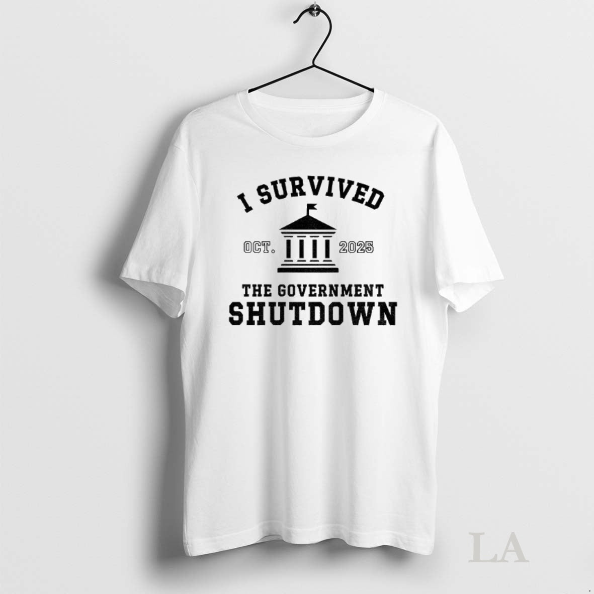 Original I Survived Government Shutdown 2025 October 2025 Shirt Hoodie Sweatshirt | PurePodTees.com