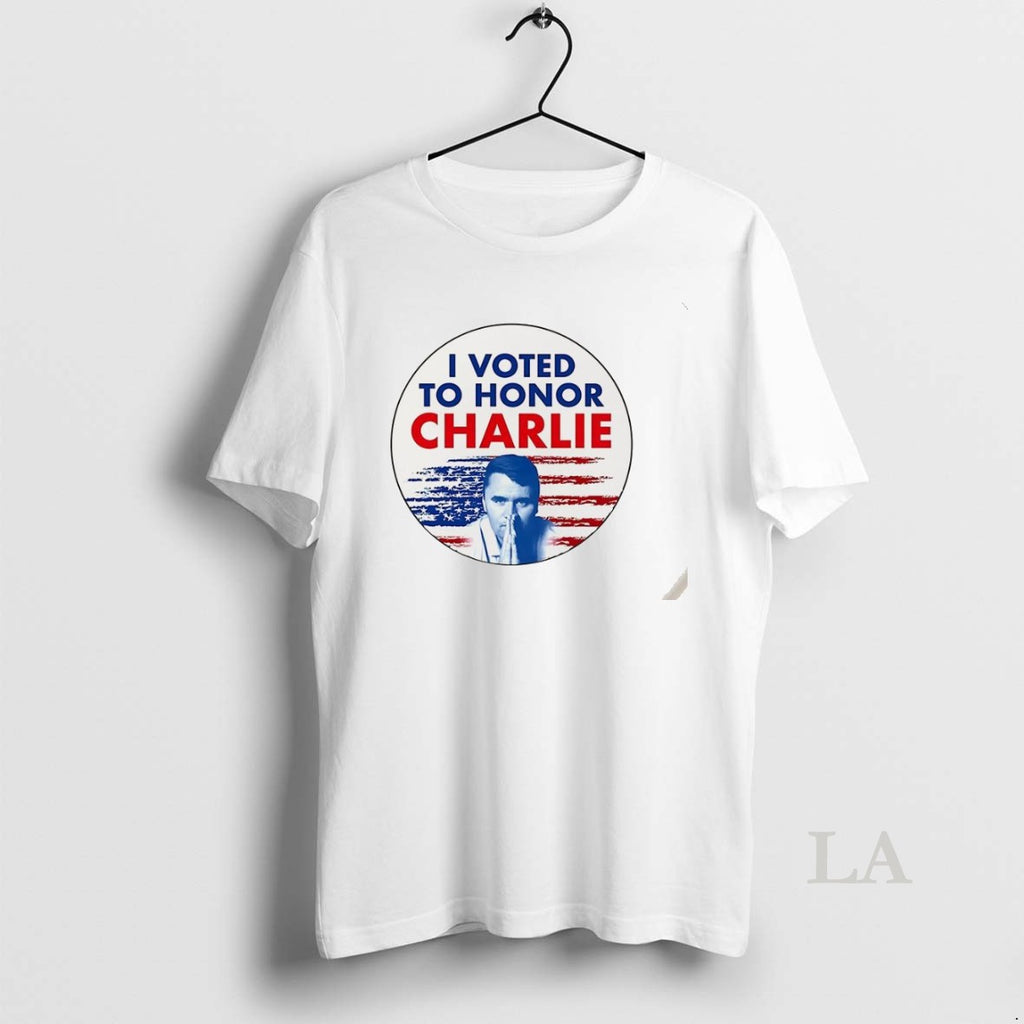 Original I Voted To Honor Charlie 2025 Shirt Hoodie Sweatshirt | PurePodTees.com