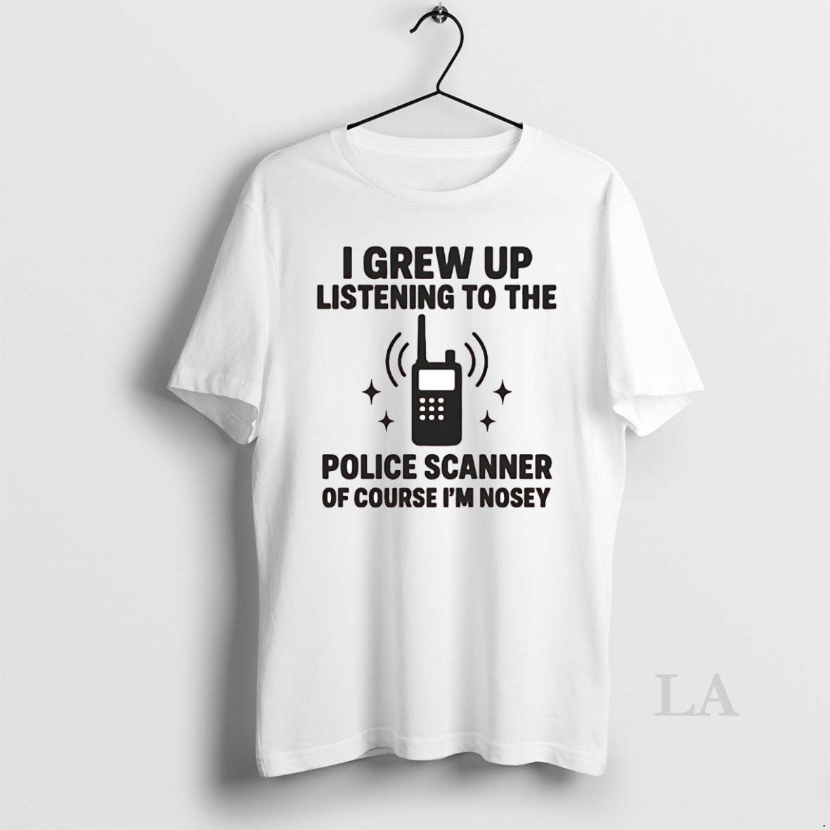 Original I Grew Up Listening To The Police Scanner Shirt Hoodie Sweatshirt | PurePodTees.com