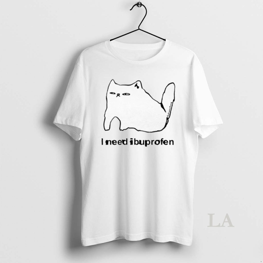 Original I Need Ibuprofen Cat Graphic Shirt Hoodie Sweatshirt | PurePodTees.com