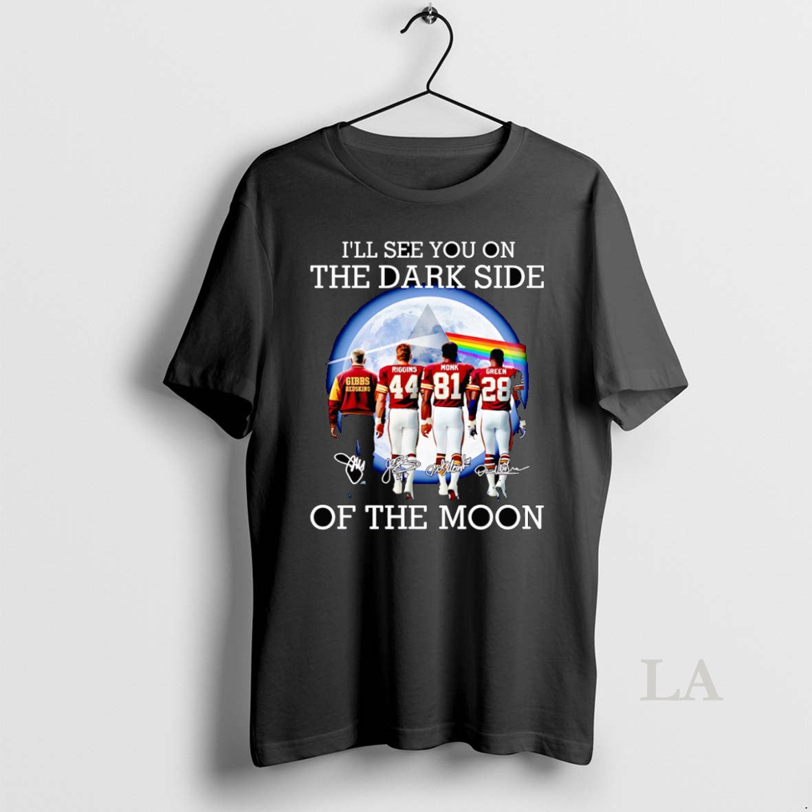 Original Ill See You On The Dark Side Of The Moon Washington Redskins Shirt Hoodie Sweatshirt | PurePodTees.com