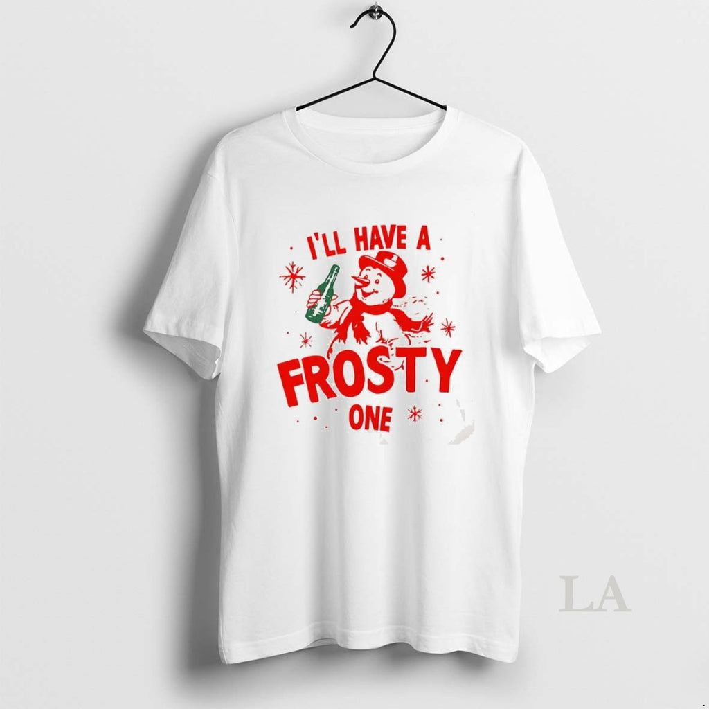 Original Ill Have A Frosty One Snowman Christmas Shirt Hoodie Sweatshirt | PurePodTees.com