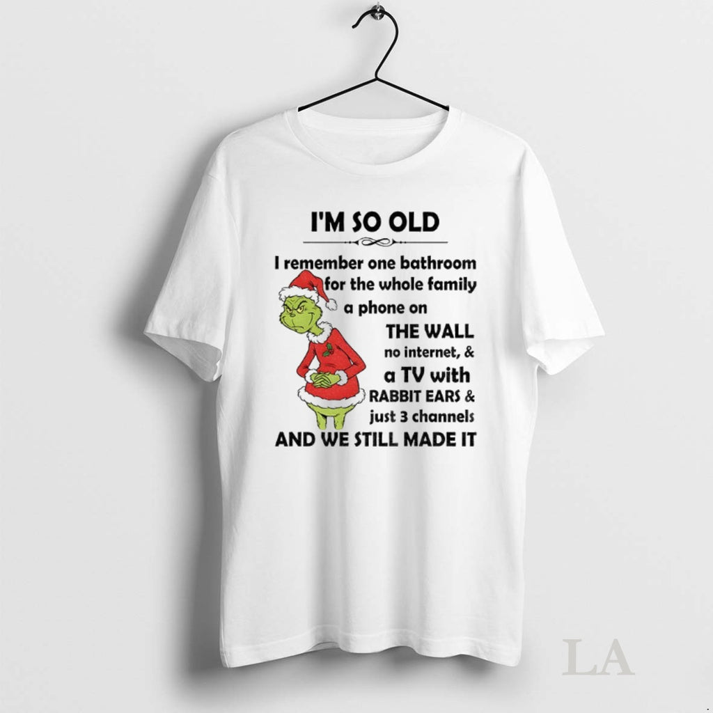 Original Im So Old I Remember One Bathroom For The Whole Family A Phone On Shirt Hoodie Sweatshirt | PurePodTees.com
