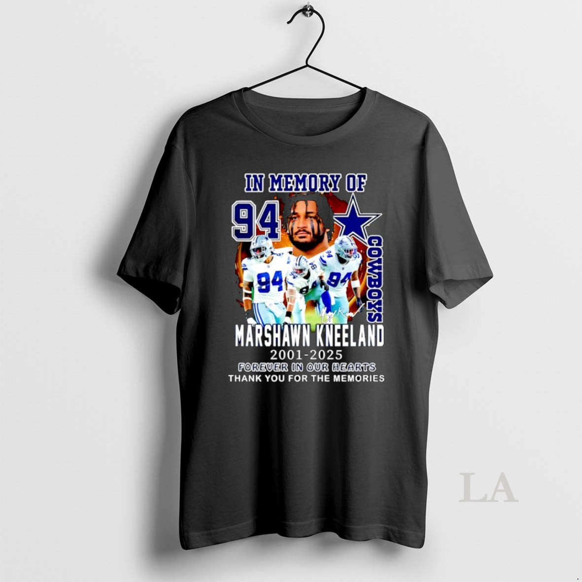 Original In Memory Of Cowboys Marshawn Kneeland 2021 2025 Forever In Our Hearts Thank You Shirt Hoodie Sweatshirt