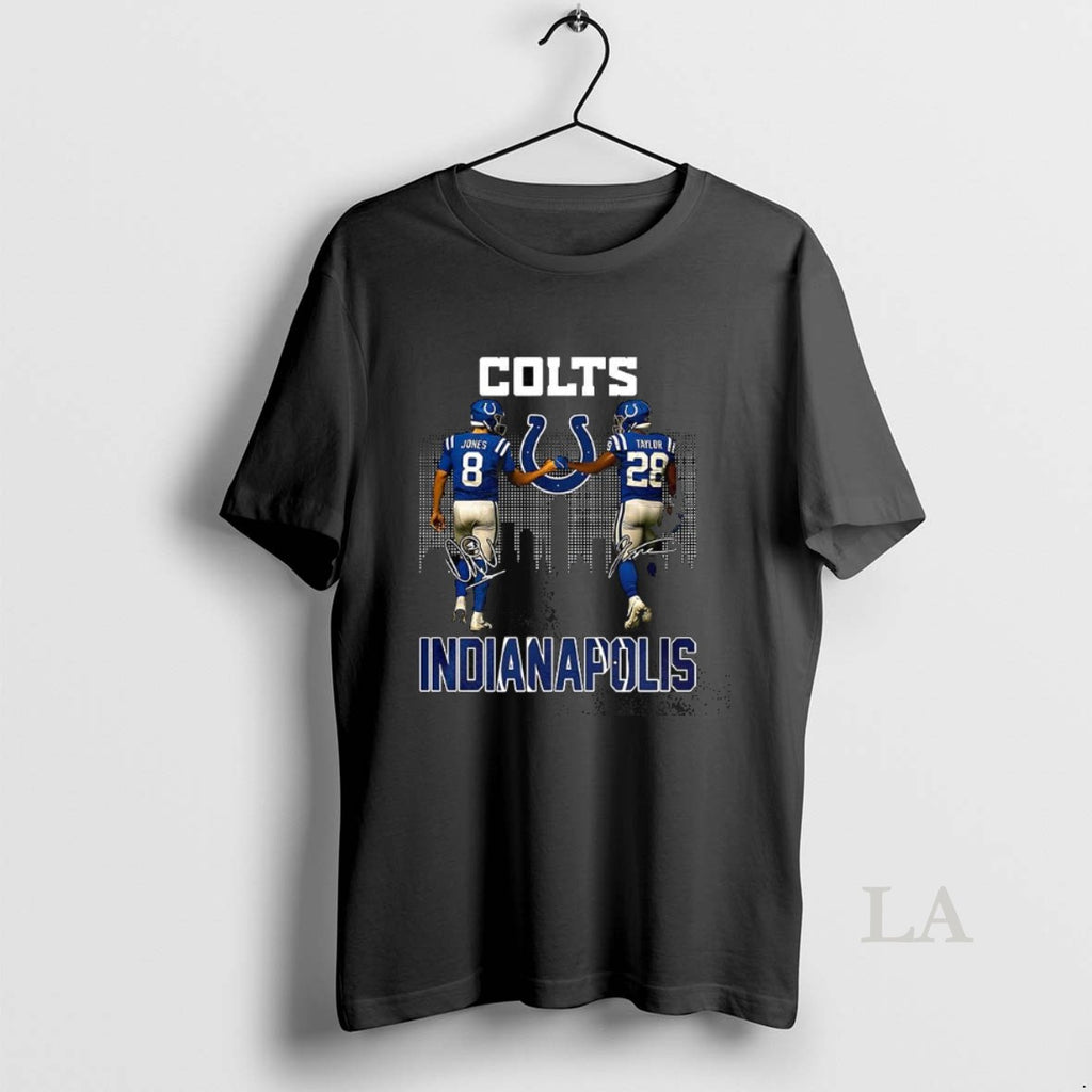 Original Indianapolis Colts Daniel Jones And Jonathan Taylor Signature
