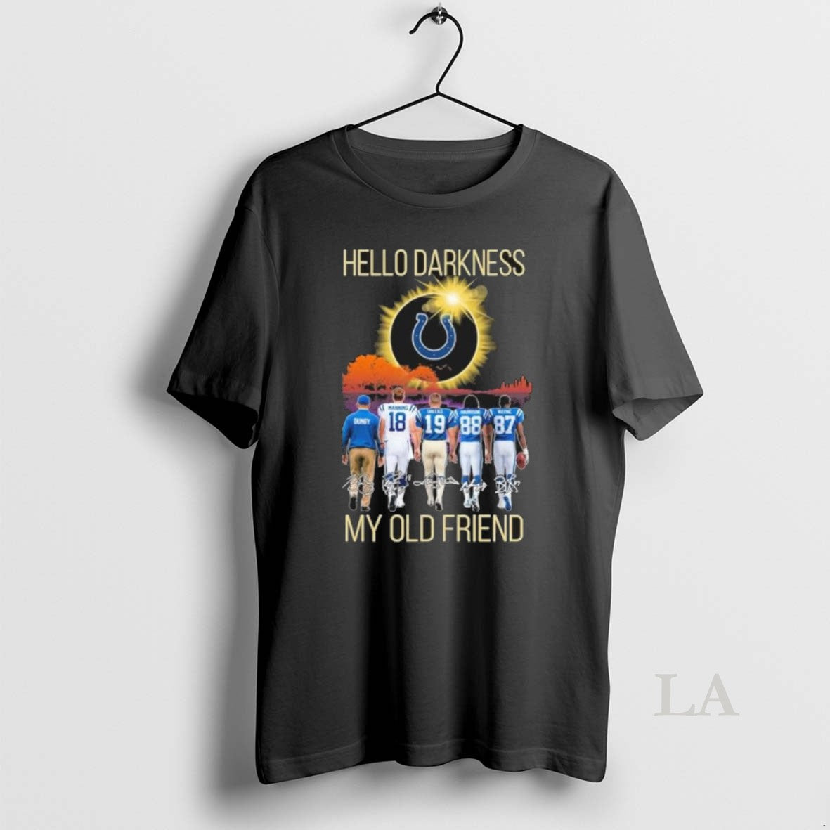 Original Indianapolis Colts Hello Darkness My Old Friend Shirt Hoodie Sweatshirt | PurePodTees.com