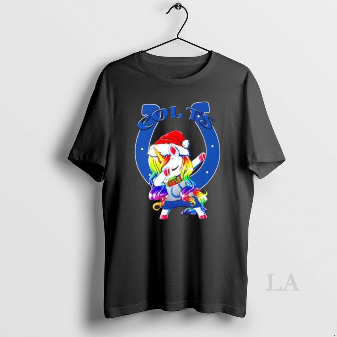 Original Indianapolis Colts X Unicorn Santa Hat Dabbing Merry Christmas Shirt Hoodie Sweatshirt | PurePodTees.com