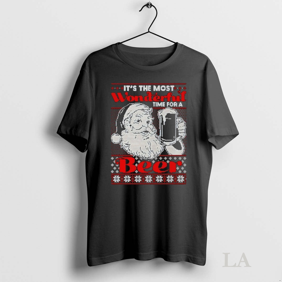 Original Its The Most Wonderful Time For A Beer Santa Ugly Christmas Shirt Hoodie Sweatshirt | PurePodTees.com