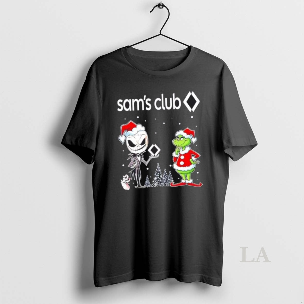 Original Jack Skellington And Grinch X Sams Club Is This Jolly Enough Christmas Shirt Hoodie Sweatshirt | PurePodTees.com