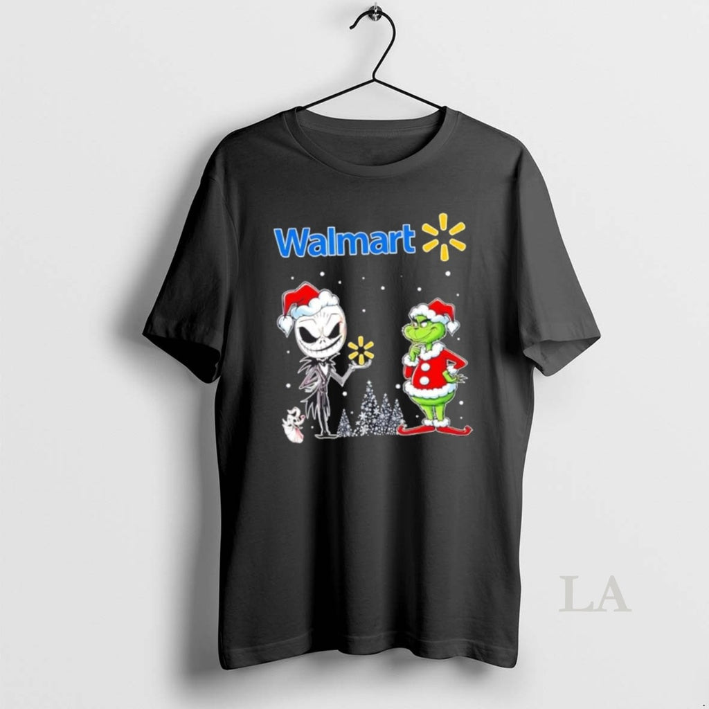 Original Jack Skellington And Grinch X Walmart Is This Jolly Enough Christmas Shirt Hoodie Sweatshirt | PurePodTees.com