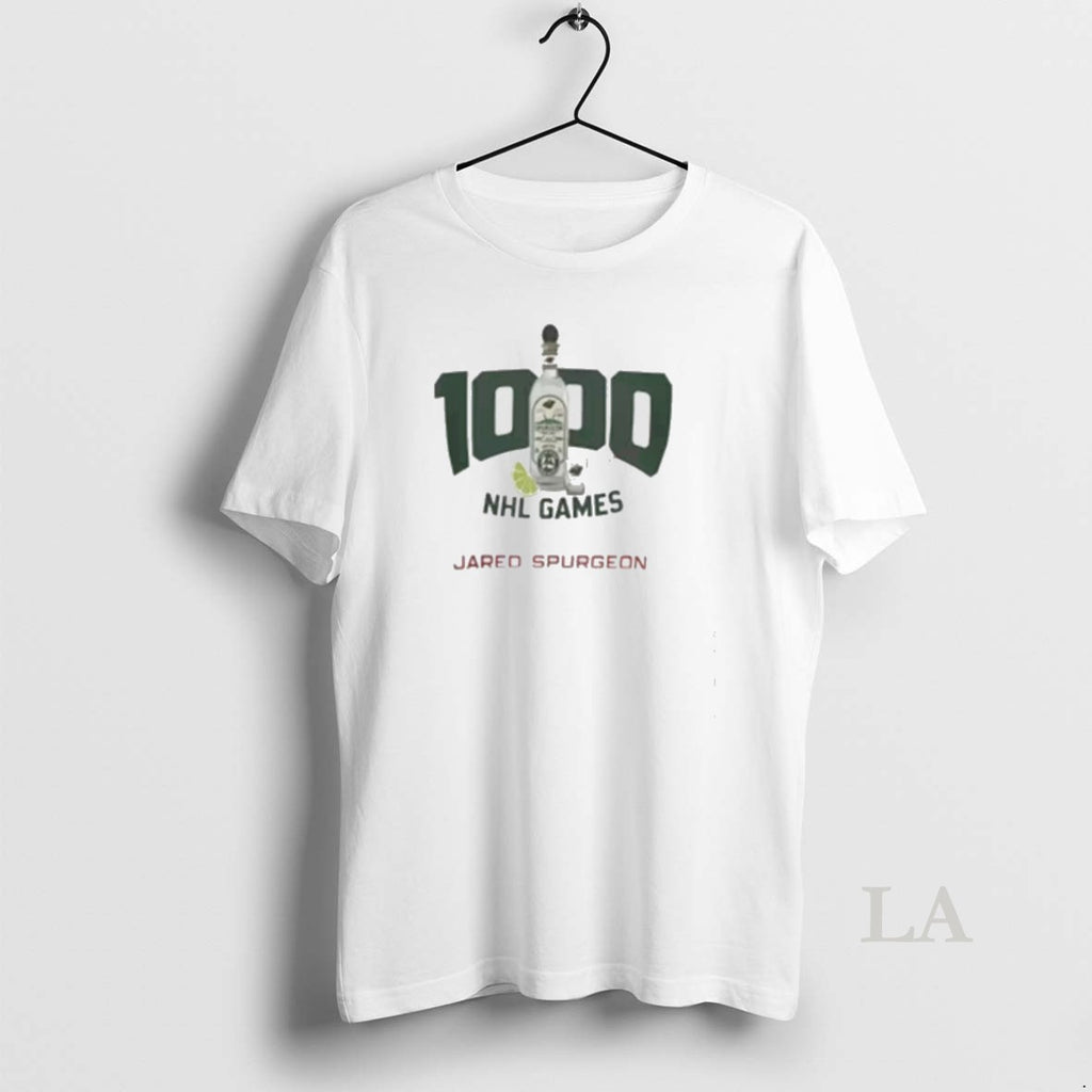 Original Jared Spurgeon Minnesota Wild 1000 Nhl Games