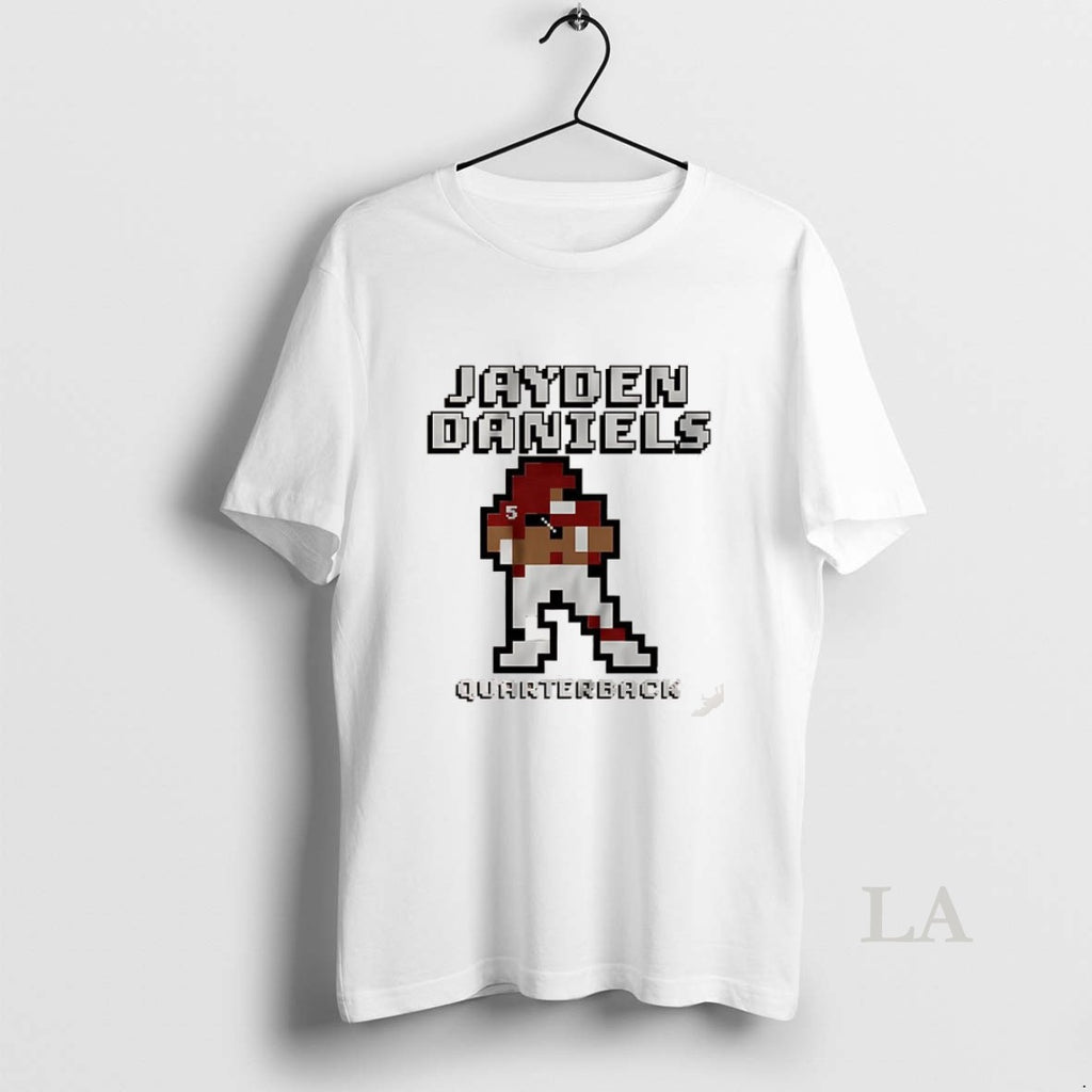 Original Jayden Daniels Washington Commanders Football Retro Baller 8 Bit
