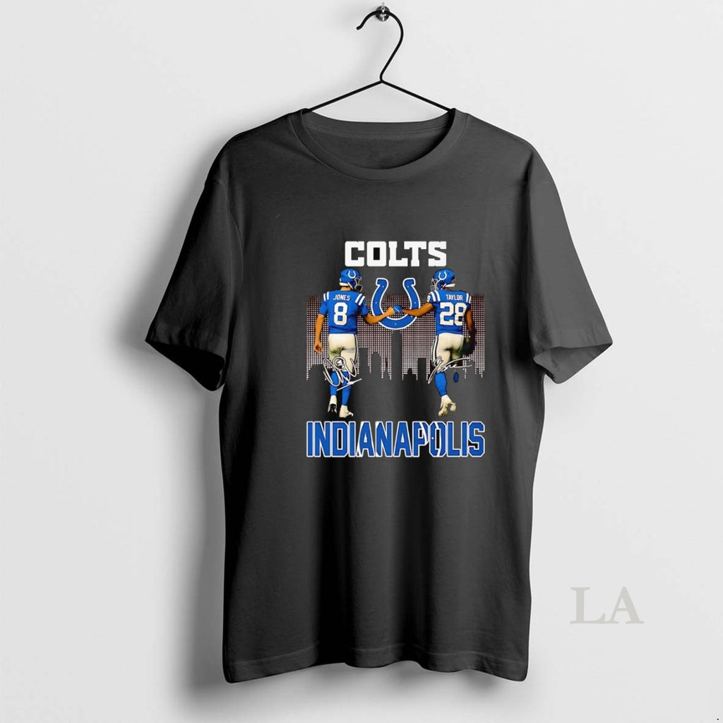 Original Jaylon Jones And Jonathan Taylor Skyline Indianapolis Colts