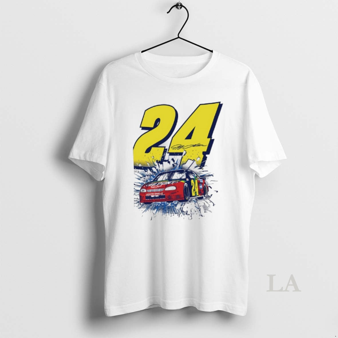 Original Jeff Gordon 24 Race Day Foundation Autographed Shirt Hoodie Sweatshirt | PurePodTees.com