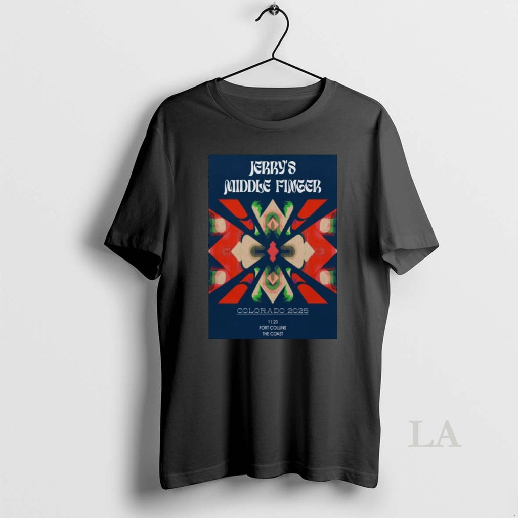 Original Jerrys Middle Finger Fort Collins Tour On Nov 23 2025 Long Sleve Shirt Hoodie Sweatshirt | PurePodTees.com