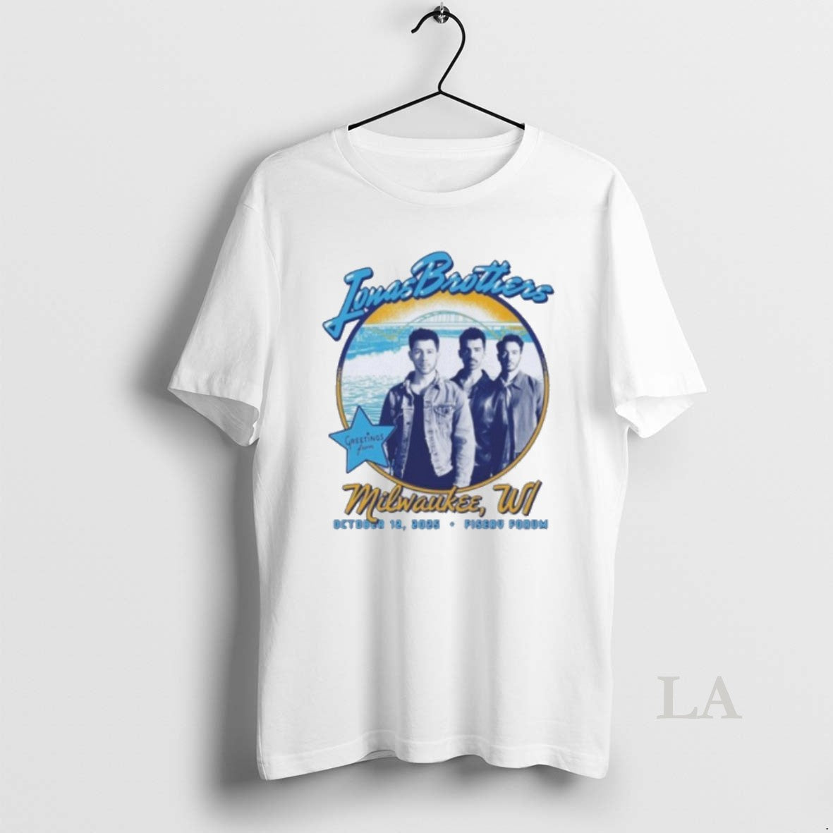 Original Jonas Brothers 10 12 2025 Milwaukee Wi Shirt Hoodie Sweatshirt | PurePodTees.com