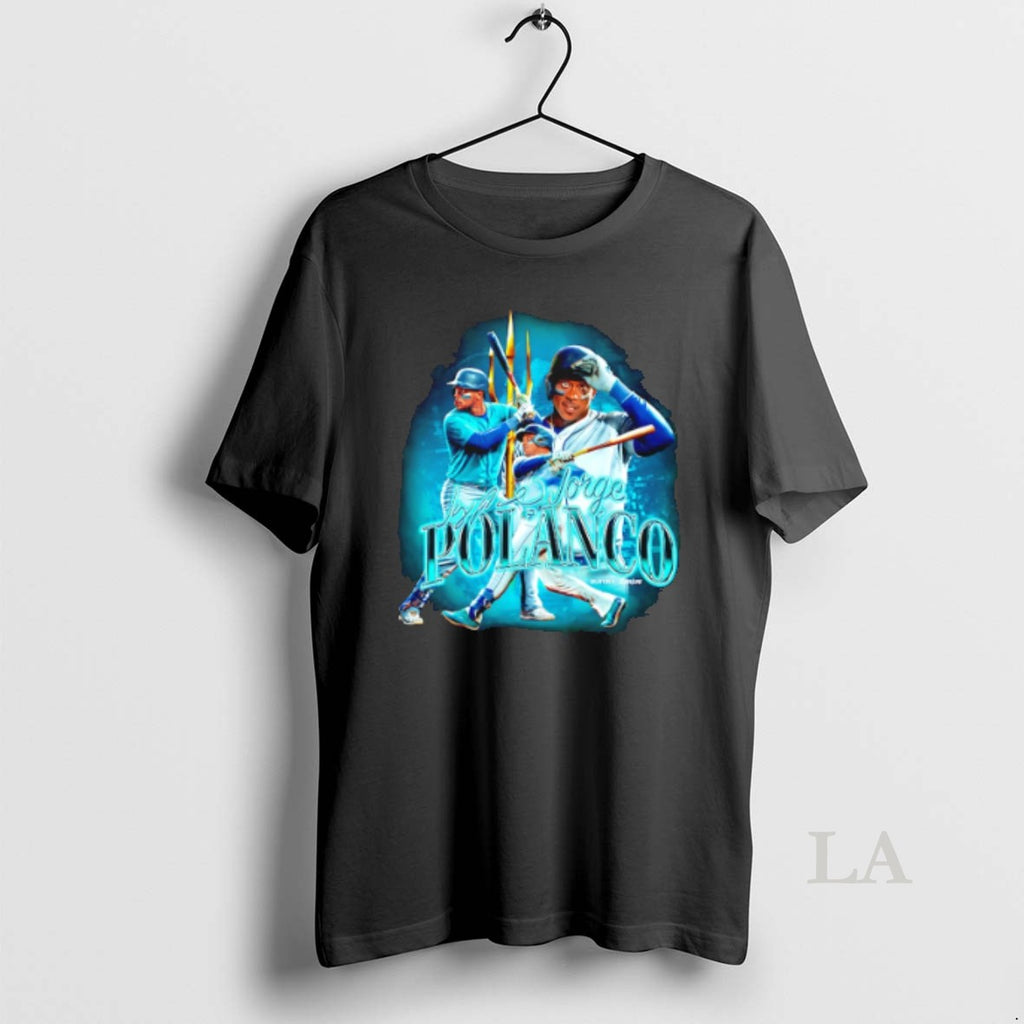 Original Jorge Polanco Seattle Mariners Cartoon 2025