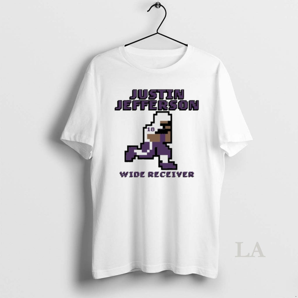 Original Justin Jefferson 18 Minnesota Vikings Wide Receiver Retro Baller