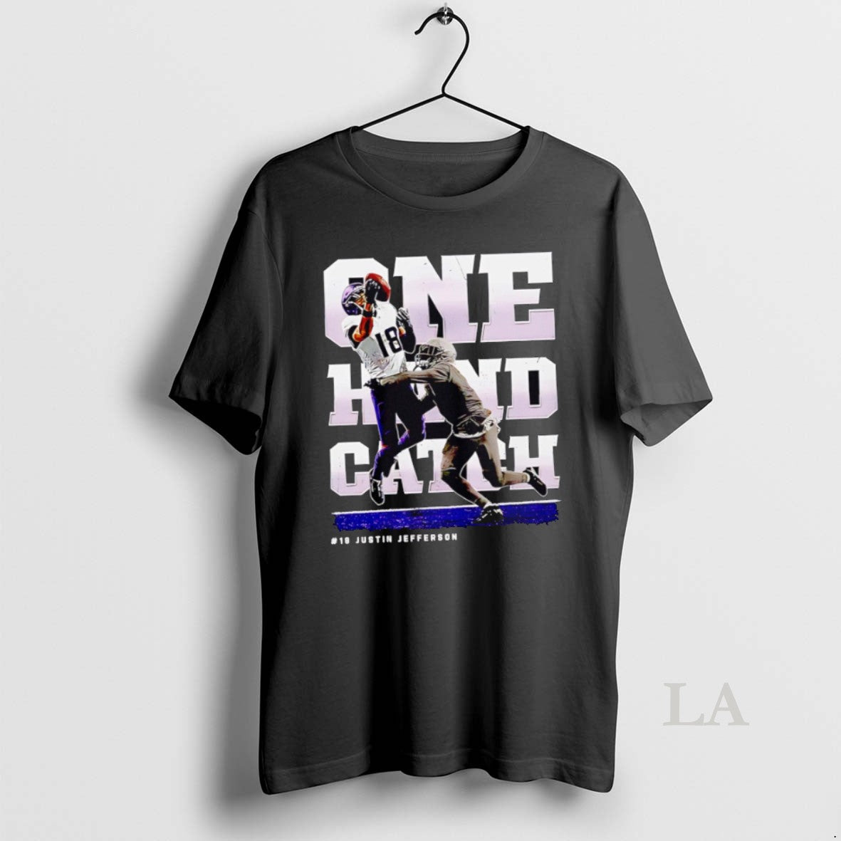 Original Justin Jefferson Minnesota One Hand Catch Retro Shirt Hoodie Sweatshirt | PurePodTees.com