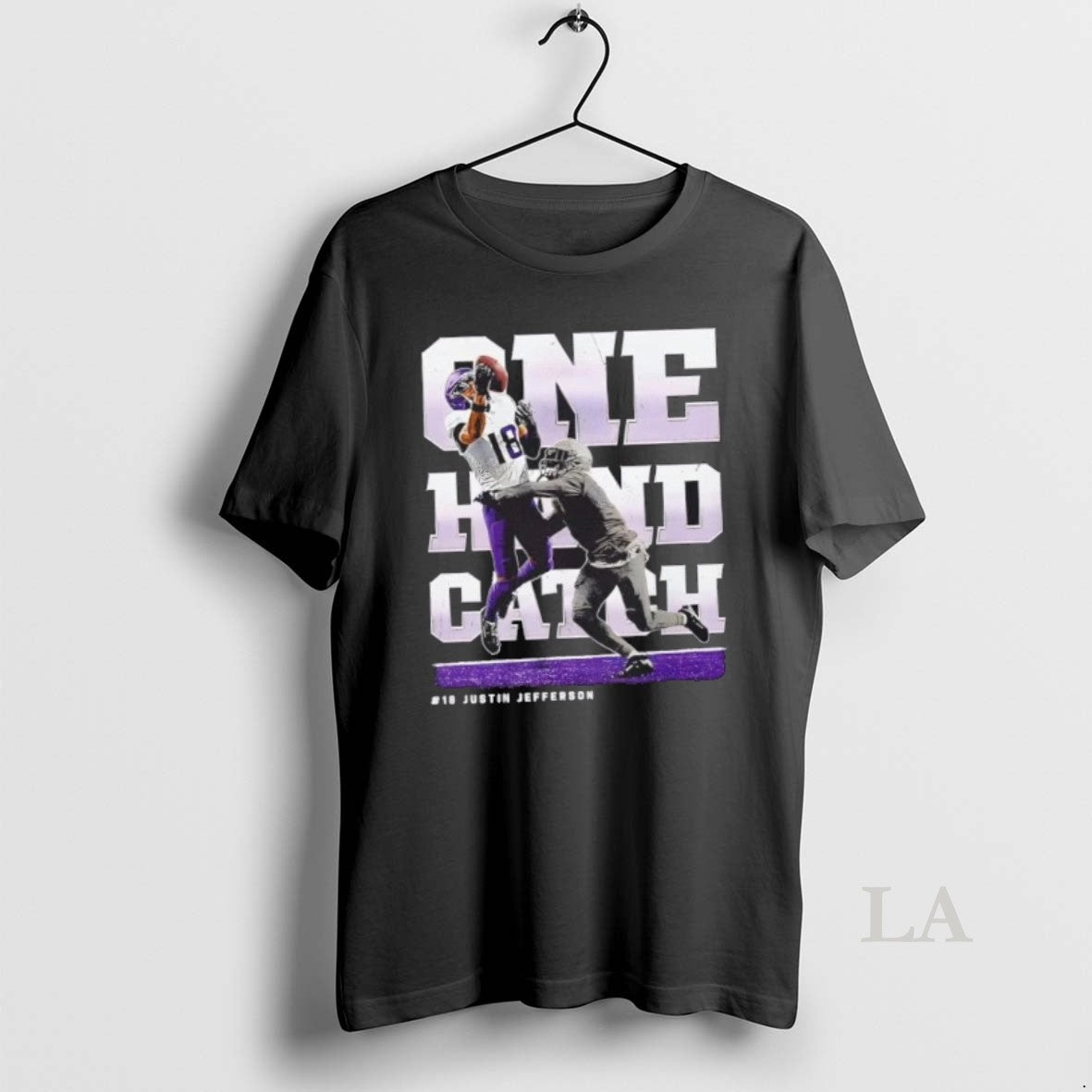 Original Justin Jefferson Minnesota Vikings One Hand Catch Shirt Hoodie Sweatshirt | PurePodTees.com