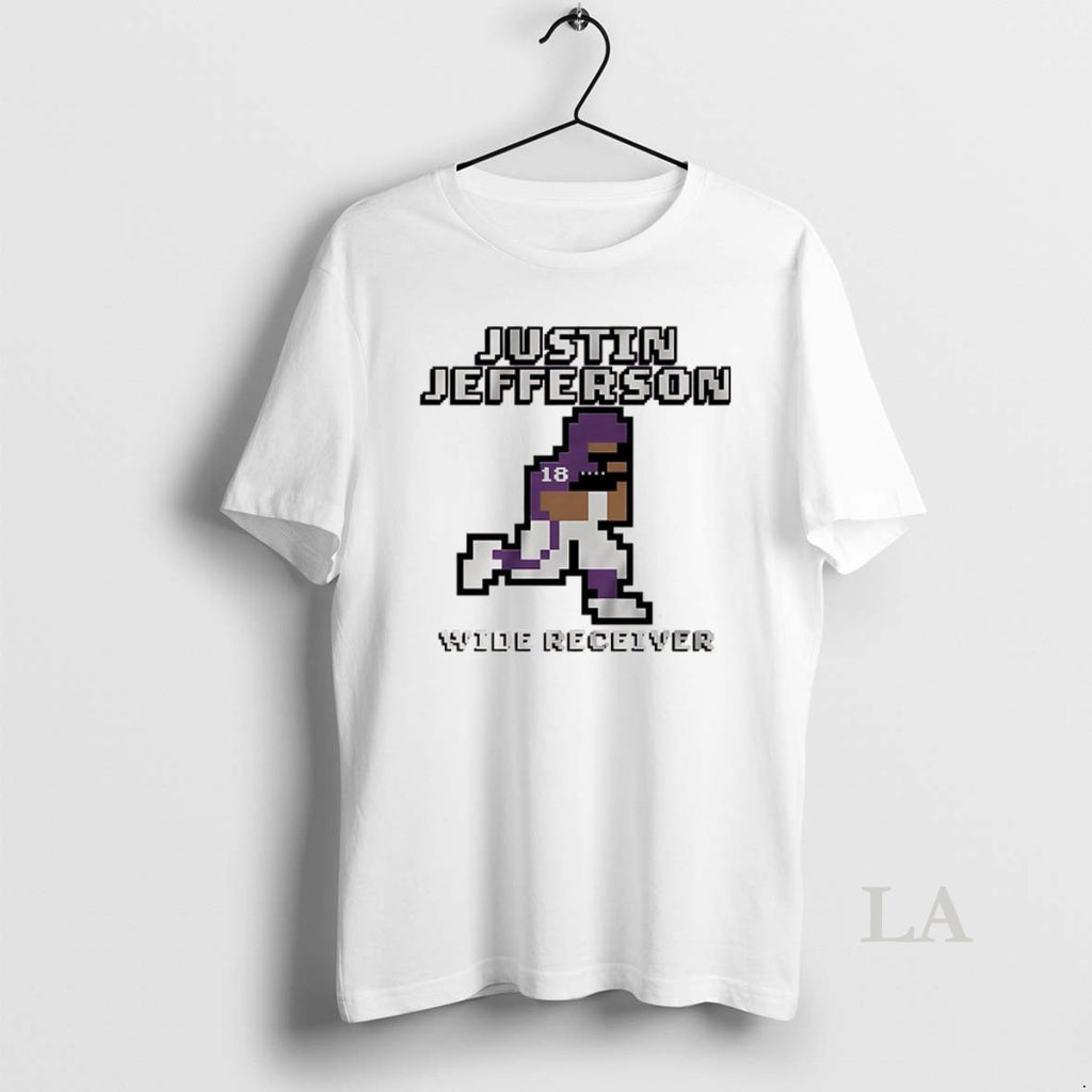 Original Justin Jefferson Minnesota Vikings Football Retro Baller 8 Bit