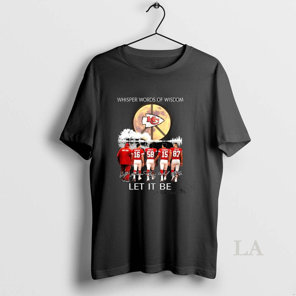 Original Kansas City Chiefs Whisper Words Of Wisdom Let It Be Player Signature Peace Symbol Shirt Hoodie Sweatshirt