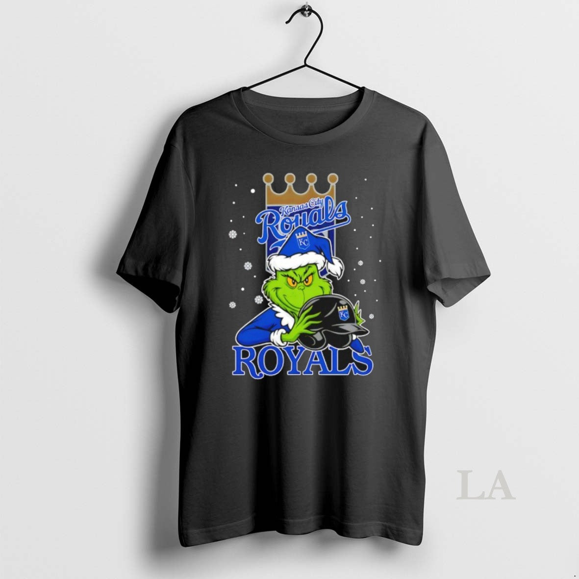 Original Kansas City Royals Baseball Grinch Holding Helmet Christmas Shirt Hoodie Sweatshirt | PurePodTees.com