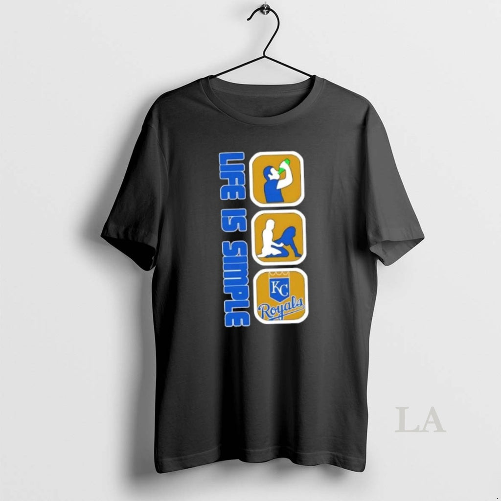 Original Kansas City Royals Baseball Life Is Simple Shirt Hoodie Sweatshirt | PurePodTees.com