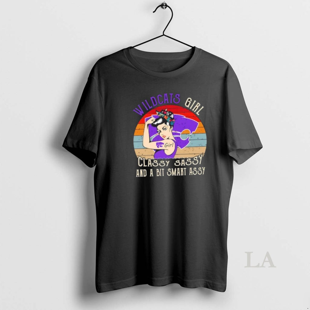 Original Kansas State Wildcats Girl Classy Sassy And A Bit Smart Assy Shirt Hoodie Sweatshirt | PurePodTees.com
