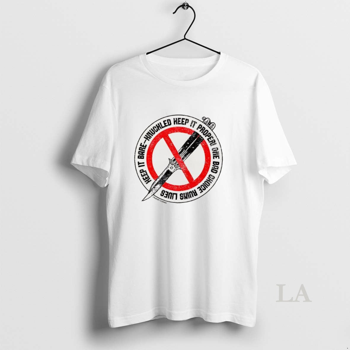 Original Keep It Bare Knuckled Keep It Proper One Bad Choice Ruins Lives Shirt Hoodie Sweatshirt | PurePodTees.com